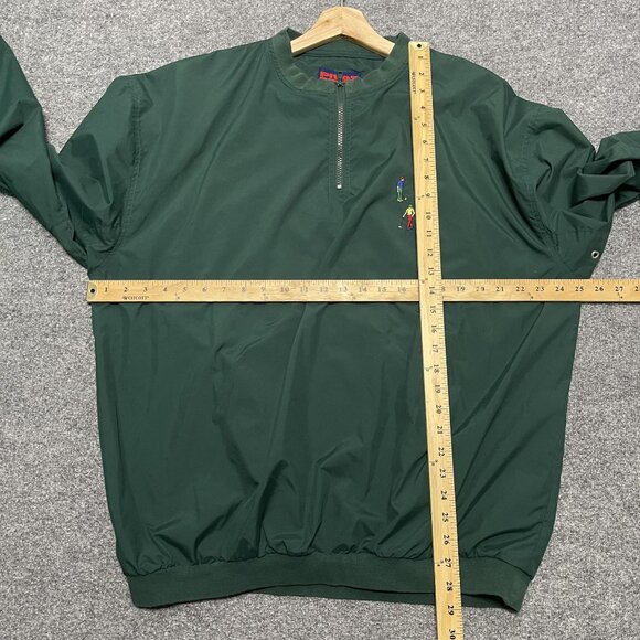 Vintage Pivot Rules XL Green Golf Embroidered Pullover Windbreaker - Picture 6 of 6